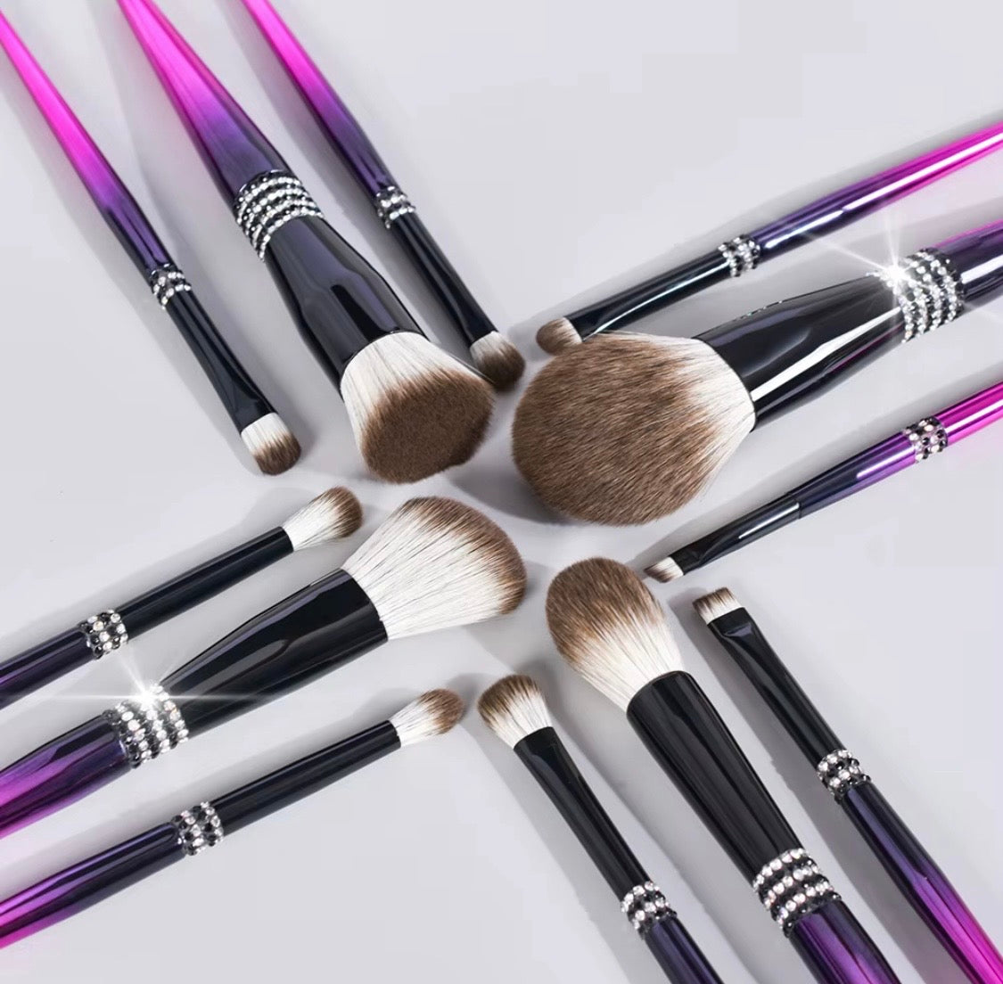 Diamond 12pce Makeup Brush Set