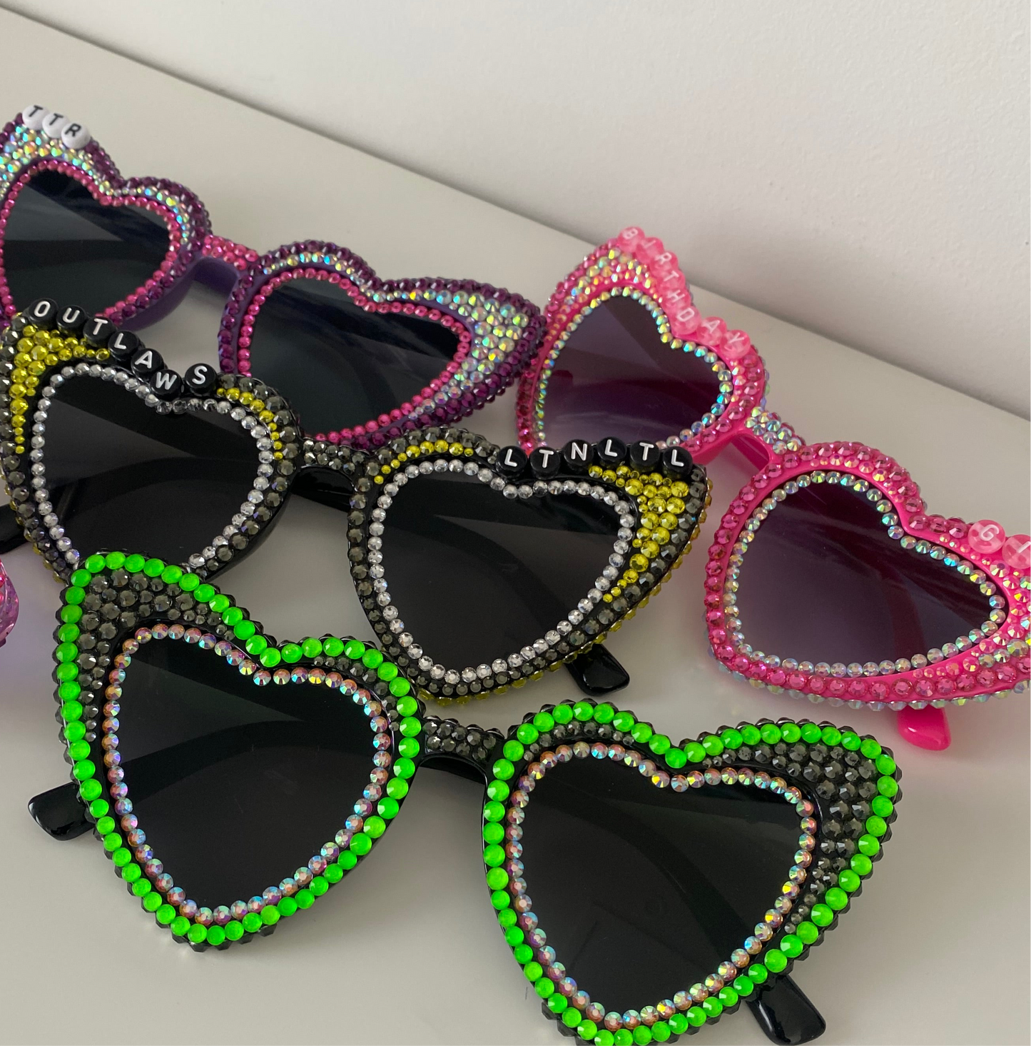 JAB Original Heart Sunglasses - Personalised