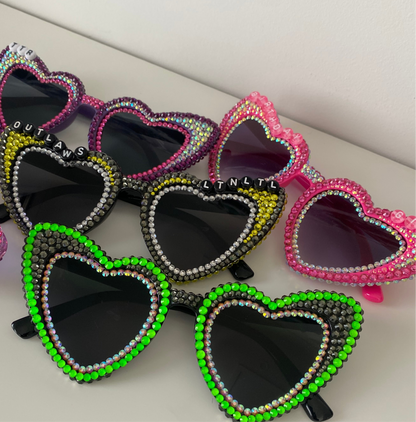 JAB Original Heart Sunglasses - Personalised
