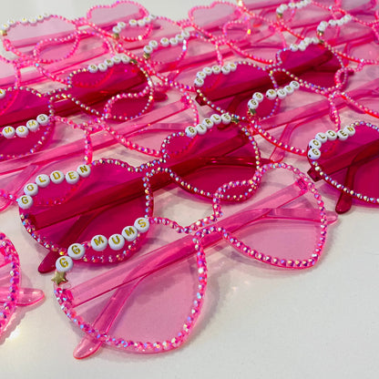 Rimless Heart Glasses - Personalised