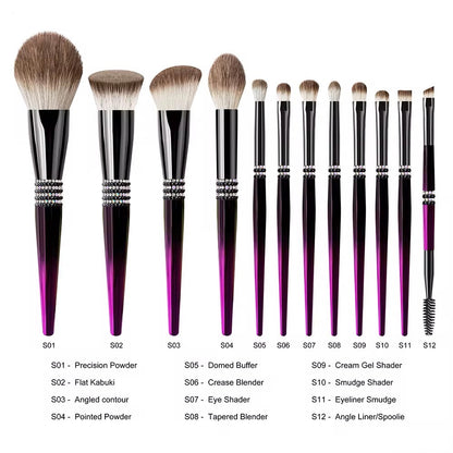 Diamond 12pce Makeup Brush Set